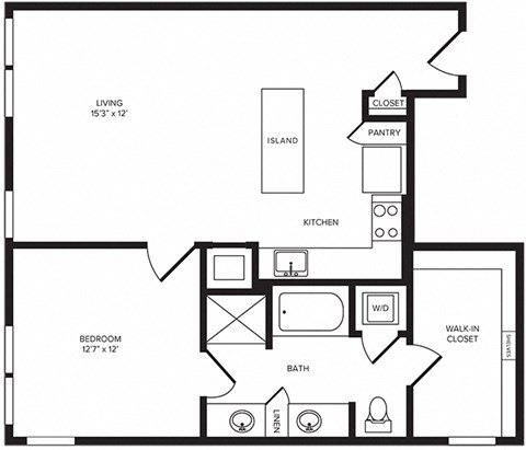A9 floor plan at Windsor Turtle Creek, TX, 75219